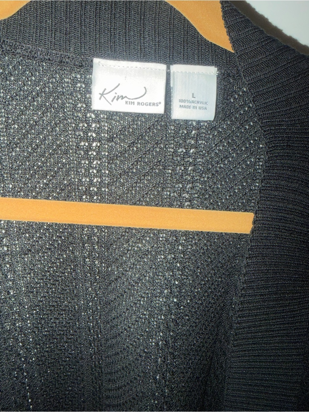 Kim Rogers Black Open-Front Women's Bolero Cardigan - Picture 2 of 3